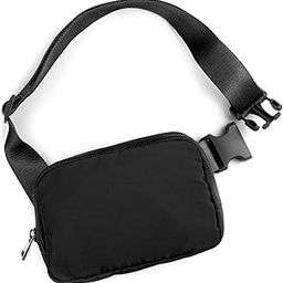Didida Mini Belt Bag, Fashion Waist Packs Unisex Fanny Packs for Women Men crossbody with Adjustable Strap for Outdoors Workout Travel Casual Running Hiking Cycling, Black-image-81
