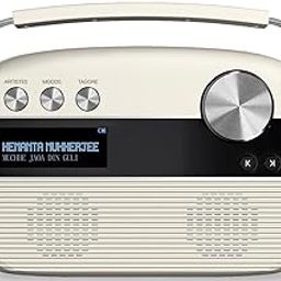 Saregama Carvaan Bengali - Portable Music Player with 5000 Preloaded Songs, FM/BT/AUX (Porcelain White)-12