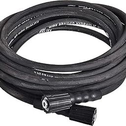 Pressure Washer Hose Pipe 8 Meter Upto 2500 Psi Heavy Duty Black Molded Pipe Compatible With Jpt, Starq_(15 MTR)-28