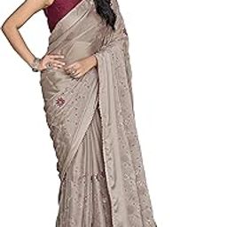 MOST TRENDY EMBROIDERY SAREE WITH UNSTICH BLOUSE PIECE-picture-43