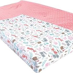 Hudson Baby Unisex Baby Cotton Changing Pad Cover, Woodland Fox, One Size-21