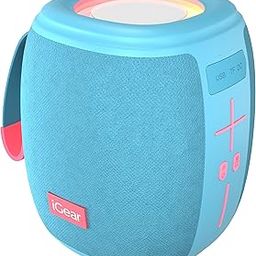 iGear Roll Plus 10W Portable Bluetooth Speaker | RGB Lights, TWS Pairing, 7H Playtime, Bluetooth v5.3, Multi-Connectivity (TF/SD, USB), Type-C Charging | 360° Surround Sound, Party Speaker (Bue)-18