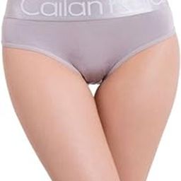Women's Compatible for Cailan Kalai Modern Cotton Printed Mid Rise Bikini with Broad Band Panty (Grey,L)-image-76