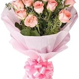 IFG's Beautiful Bouquet of Pink Roses, 8 pcs Fresh Flowers - Same Day Delivery-image-24