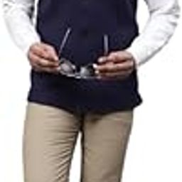 Men's Blue2 Wool Medium Nehru Sleeveless Jacket With Welt Pockets-image-88