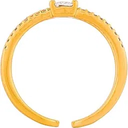 kushal's Fashion Jewellery White Gold Polished Copper Trendy Zircon Finger ring, Best for Casual Wear & Special Occasion - 455129-picture-27