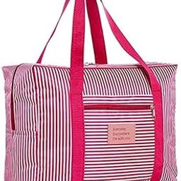 Travel Duffel Bags, Washable Foldable Waterproof Lightweight Carry-on Bags, Suitable for Overnight, Holiday, Shopping, Weekends, Outing, Gym (Pink)-image-32
