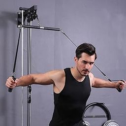 LYLA Triceps Rope Pull Down Handle Heavy Duty Pulley System for Strength Training-2
