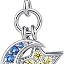 The Earth Sun Moon and Star Solar System Charm Compatible with Pandora Charms Bracelets-picture-23