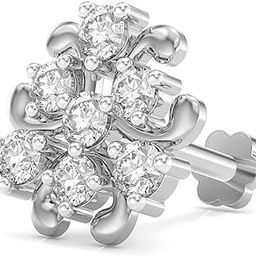 925 Sterling Silver 18K Gold Plated Trinity Heart Nose Pin for Women and Girls | With Certificate of Authenticity and 925 Stamp-image-69