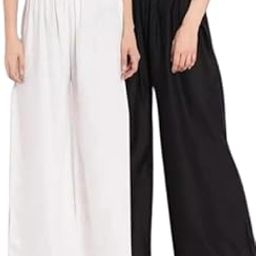 Combo of 2 Girls Womens Rayon Solid Colour Palazzo Set-image-57