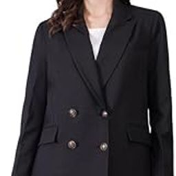 Double Breasted Blazer/Coat - Black-32