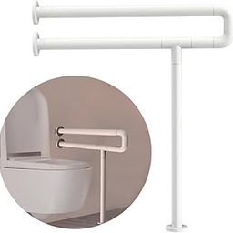 (Max Group) Toilet Grab Bar with Floor Support (25 inches) | Wall Mounted Bathroom Safety Rail for Added Support | Anti-Rust Fixed Grab Bar with Anti-Slip Nylon Grip-image-69