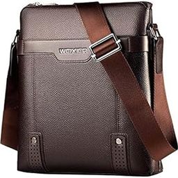 PU Leather Men Bag | Casual Business Messenger Bag | Cross Body Bag | Male Shoulder Bags | PU Leather Sling Messenger Bag | Office Bag For Laptop For Men-picture-11