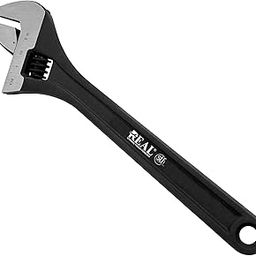 REAL stf Adjustable Wrench 250mm (10 Inch) – Universal Wrench for All Nut Sizes, Black forzed Finish, Precision Laser Scale, Ideal for Home, Garage & Plumbing Work-13