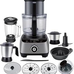 Gorek Technologies Gorek Food Processor Gt-Fp101-1300Watts Copper Motor, Enhanced Inlet And Bowl Size, Mixer Grinder, 13 Versatile Functions, 304 Stainless Steel Jars, And Premium Design And Finish.-31