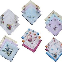 18 Pieces Women Soft Cotton Handkerchiefs Wedding Party Hankie Kerchiefs | Handkerchiefs | Vintage Accessories-image-56