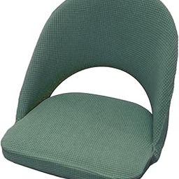 SECRET DESIRE™ Soft Short Back Curved Chair Cover Polyester Dining Room Arc Slipcover Light Green-image-49