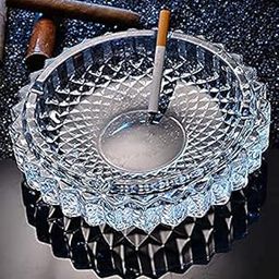 NOBILEA glass Ashtray for Cigarette Smoking Glass Candy Bowl Smoke Collectible Table Decorative (flower)-image-88