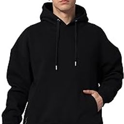 Men Cozy Playful Oversized Cotton Fleece Hoodie-image-18