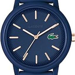 Lacoste.12.12 Qtz Basic Blue Round Dial Men's Watch|Blue Silicone Material|Multi Color Band - 2011234-image-24
