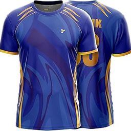 YOURJERSEY New Mumbai IPL Cricket Jersey 2025 – Personalized with Name & Number for Kids, Men & Women. Blue-image-26