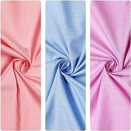 Unstitched Polycotton Giza Cotton Shirt Fabric For Men - Combo Pack of 3-1.60m Shirt Cloth Piece - 58" Width-36