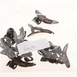 GAH 10 Piece Cute Acrylic Bow Hair Barrettes Clips Hairpins for Girls Coffee-picture-11