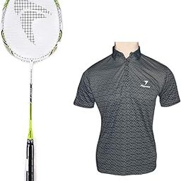 FLYPOWER BADMINTON RACKET AGNI 3 WITH T-SHIRT NIAS BLACK SIZE XL-image-99