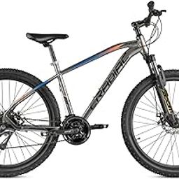 Cradiac XC 900 24 Speed 6061 Alloy Cycle 27.5 T 24 Geared Bicycle for Men with Front Zoom Lockout Suspension & Dual Disc Brake Mountain Bike | Ideal for 14+ Years, Unisex, Frame Size : 18 Inch, Grey-25