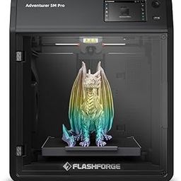 FLASHFORGE Adventurer 5M Pro 3D Printer 600mm/s High-Speed, 1 Click Fully Auto Leveling with 0.4&0.6mm Quick Detachable Nozzle Bundle, Auxiliary Chamber Cooling, Silent Printing and Remote Control-1
