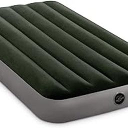 Intex 64107E Dura-Beam Standard Prestige Air Mattress: Fiber-Tech - Twin Size - 10in Bed Height - 300lb Weight Capacity - Pump Sold Separately-8