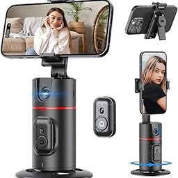 P02 Auto Face Tracking Tripod,360° Rotation Mobile Holder for Smart Video&Photo Shooting with Remote,No App Needed,Gimbal Stabilizer with Gesture Control for Vlog,Streaming & Video Recording-picture-30