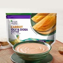 FreshToHome Healthy Carrot Idly/Dosa Batter | 1kg Pack | Source of Protein for Kids & Adults | Can make Paddu & Paniyaram | Freshly Stone-ground Everyday | Authentic & Homely Taste | No Preservative-image-45