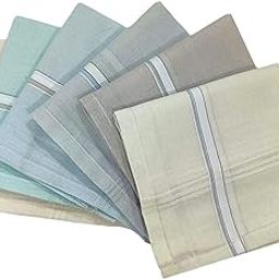 Kuber Industries Premium Cotton Men's Handkerchief|Pocket Hanky For Men|Neat Stiched With Printed Colors " 50x50 CM"|Pack of 6 (Light Multi)-picture-22