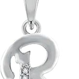 Special collection Pendent "R" Letter Silver plated Unisex Latest American Diamond for Women Girls Girlfriend Men Boys Couples Lovers antique Design alphabet Cubic Zirconia Brass Chain Pendant-image-50