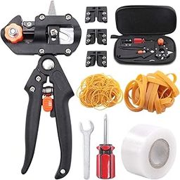 Glarks Professional Garden Fruit Tree Plant Pruning Shears Grafting Cutting Tool Kit with Grafting Tape Rubber Bands-7