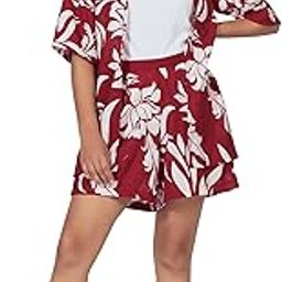 Women's Printed Linen Short & Shrug Set-image-17