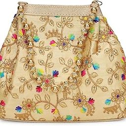 Women Potli Bags For Wedding, Evening Party Clutch Bag for Women Designer Ethnic Potli Bag for Women-image-73