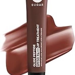SUGAR Cosmetics Glide Peptide SPF50 PA+++ Lip Treatment | Infused Hyaluronic Acid, Ceramides & Vitamin E | Tinted Lip Balm | 10ml - 04 Mocha Melt-5