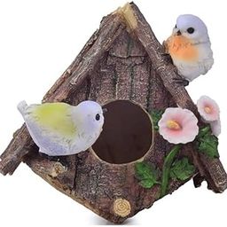 Brotherhood Enterprise Polyresin Hanging Bird nest on for Garden, Real Looking Bird nest, Garden Décor, Home Décor (Bird Nest)-image-44