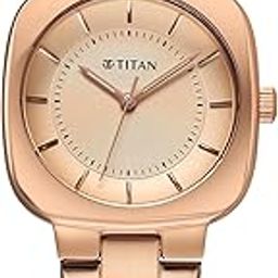 Glamour Quartz Analog Rose Gold Dial Stainless Steel Strap Watch for Women-image-64