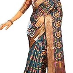 Women's kanjivaram banarasi silk saree for Patola festival Wedding silk with rich pallu Design sarees for women with blouse piece-picture-25