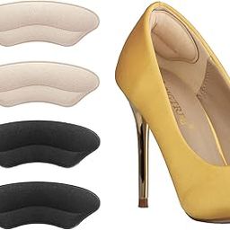 Heel Grips Liner Cushions Inserts for Loose Shoes, Heel Pads Snugs for Shoe Too Big Men Women, Filler Improved Shoe Fit and Comfort, Prevent Heel Slip and Blister (4 Pairs ), Black-image-50