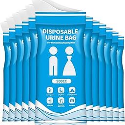 Lupro Disposable Urine Bags 900ml Leak-Proof Travel Pee Bags for Men, Women & Kids Portable Emergency Urinal & Vomit Bags for Car, Camping, Road Trips, Traffic Jams, Pregnant, Patients (12)-image-56
