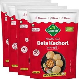 Ganesh Bela Kachori Instant Mix Atta, 200g (Pack of 4) Quick and Easy Traditional Taste-image-59