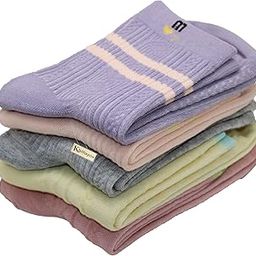 Killayox Women's Cotton Breathable Ankle Length Socks | Multicolor Comfortable, Anti Microbial Solid Color Socks For Women And Girls Combo of 5_Free Size-image-67
