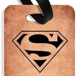 exciting Lives - Superhero Luggage Tag - for Brother, Sister, Father - Gift for Birthday, Party, School, Kids,Travelers, Trip - MDF Wood-42