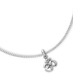 925 Sterling Silver Shiny Om Pendant Necklace for Men-image-29