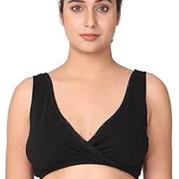 | Feeding Bras for Women Leakproof| Bra for Feeding Moms | Non-Padded Wire | Pull Over Cup for Easy Feeding | Leak Proof & Skin Friendly Cups Prevents Leaks | Pack of 1-image-36